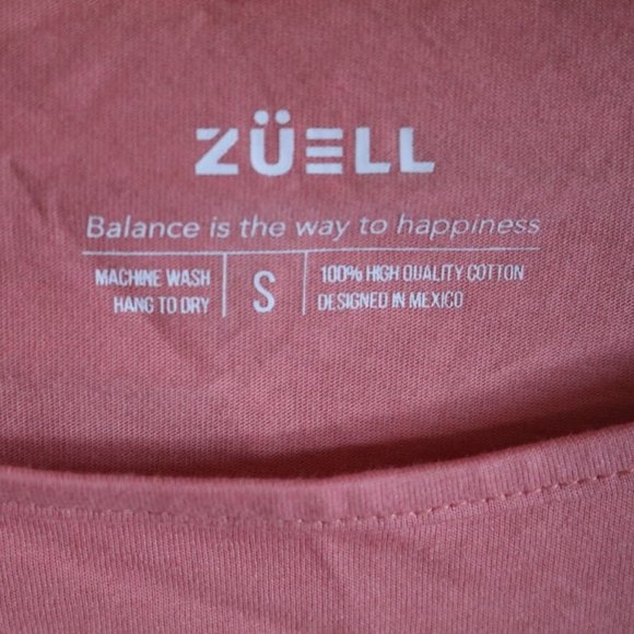 Zuell BALANCE Graphic Crew Neck Tee - Coral, S - Picture 12 of 16